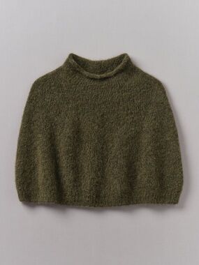 Toast Lofty Alpaca Blend Knitted Poncho